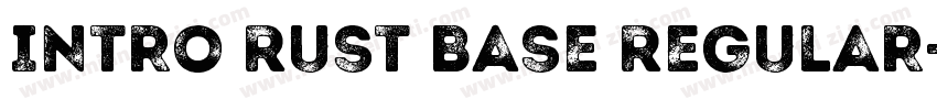 Intro Rust Base Regular字体转换
